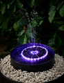 Fontene med solceller Ø16,5 cm – Garden